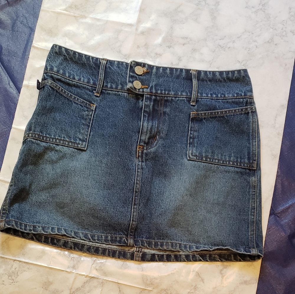 Denim Mini Skirt